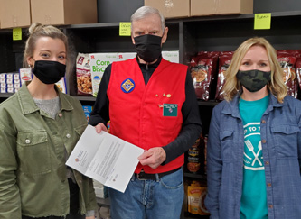 KOFC Council 11780 presenting donation check to Maple Valley Food Bank